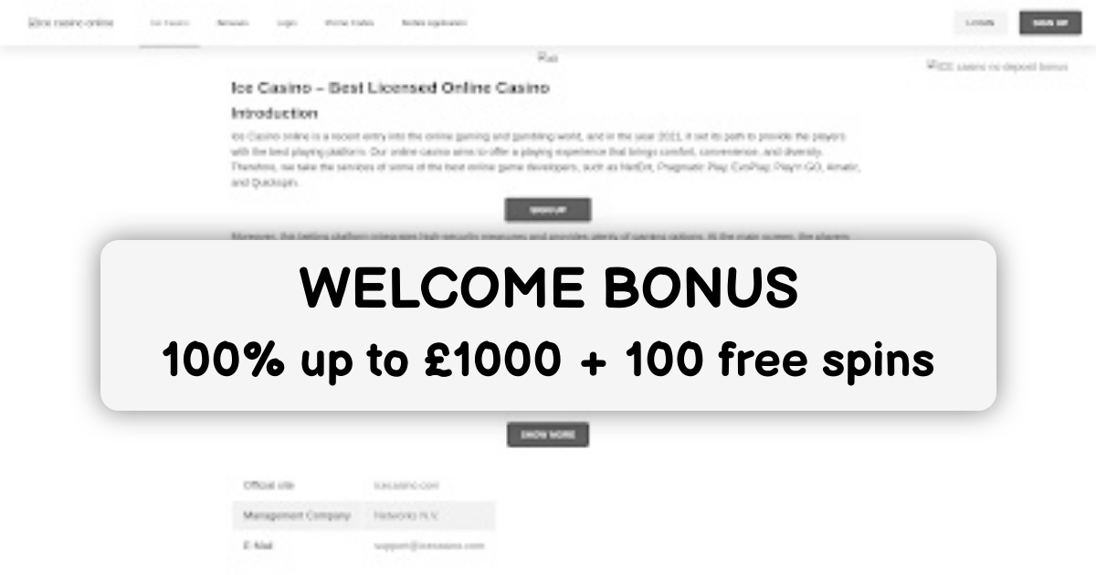 Ice Casino UK - Online Slots
