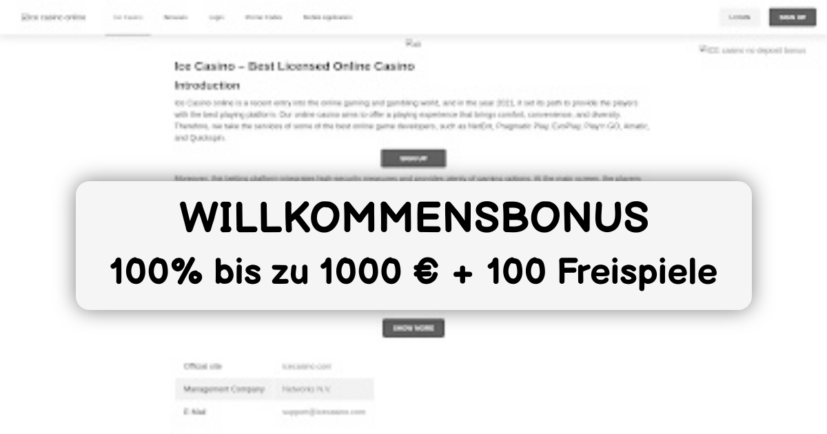Ice Casino Deutschland - Online Slots
